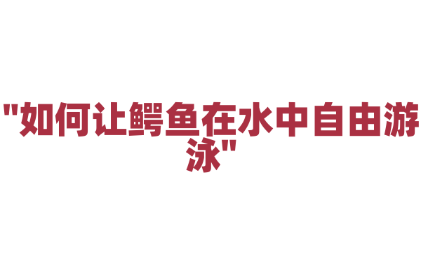 "如何让鳄鱼在水中自由游泳"